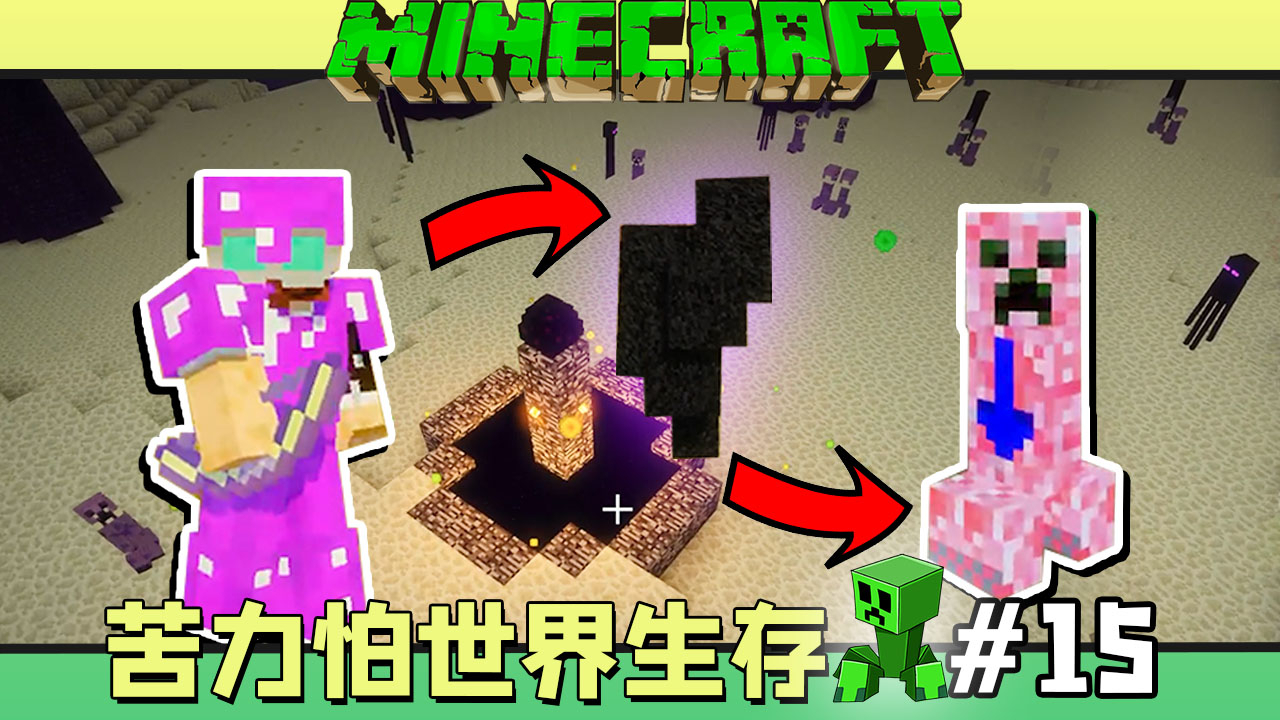 苦力怕世界生存 我的世界 #15